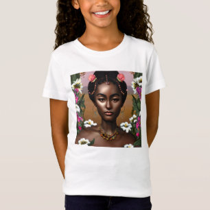 T-Shirt Afro-Américaine Beauté IA Art