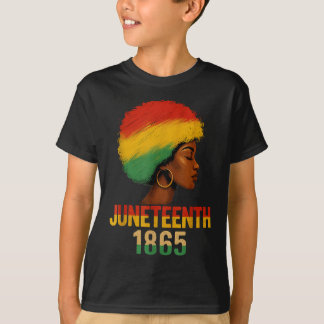 T-shirt Afro-Américaine noire Afro Girl JunetDix