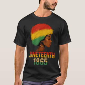 T-shirt Afro-Américaine noire Afro Girl JunetDix