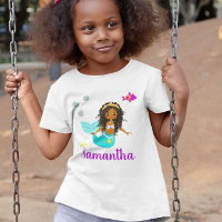 Afro-Américaine personnalisée Sirène mignonne