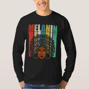 T-shirt Afro Black Femmes Filles Melanin T American Africa