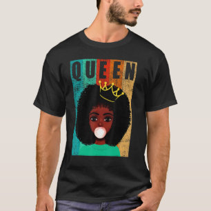 T-shirt Afro Black Queen Women Emaîtrise Histoire noire