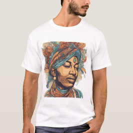 T-shirt Afro Boho Queen - Artiste coloré
