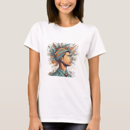 T-shirt Afro Boho Queen - Artiste coloré