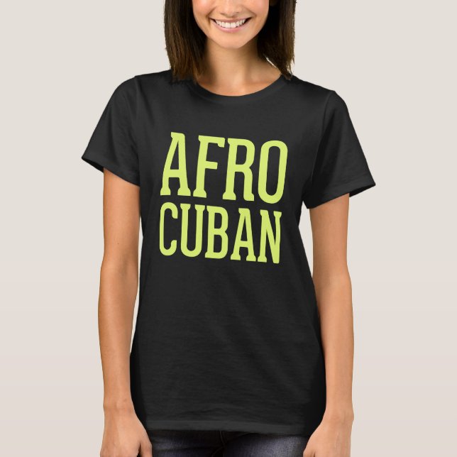 T-shirt Afro Cubain Havana Style Cubain (Devant)
