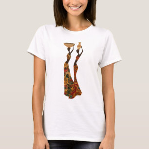 T-shirt Afro Élégance – Silhouettes Africaines & P