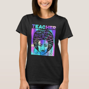 T-shirt Afro Girl Africain Citation Graphique Histoire Noi