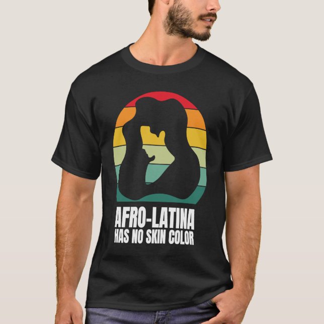 T-shirt Afro Latina African American Culture Latina Pride  (Devant)