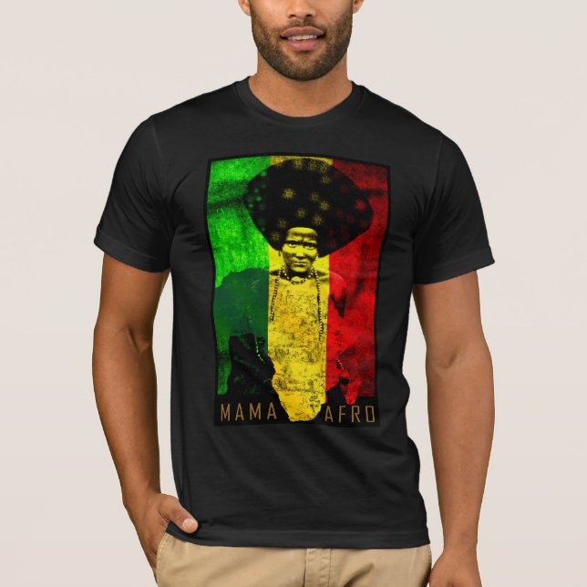 T-shirt Afro - reggae de carte de maman Afro Afrique (Devant)
