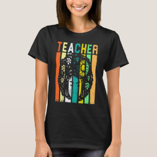 T-shirt Afro Retro Black History Mois Black Woman Enseigne