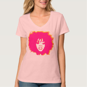 T-shirt Afro rose