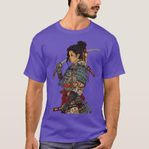T-shirt Afro Samurai Girl Japonaise Art