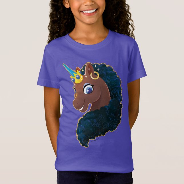 T-Shirt Afro Unicorn | Magique (Devant)