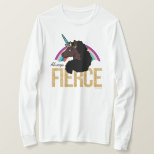 T-shirt Afro Unicorn   Magique - Toujours fière