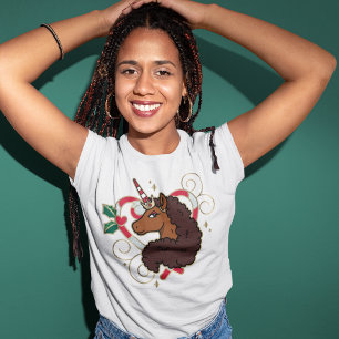 T-shirt Afro Unicorn Sucre de canne Heart Holiday