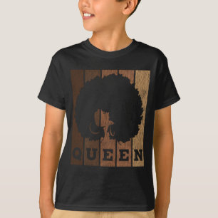 T-shirt Afro-vintage Queen Pride Melanin Black Qc