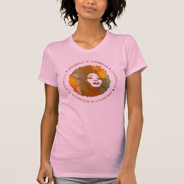 T-shirt Afrobella dans le rose (Devant)