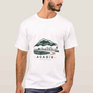 T-Shirt Agadir Maroc   Vêtements de rue de voyage