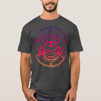T-shirt Agares Sigil Enseigne les langues violet orange