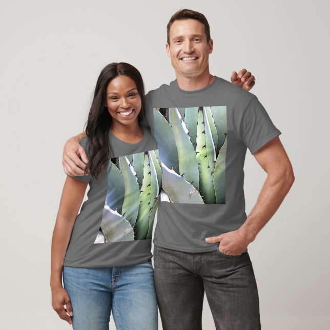 T-shirt Agave Plante Succulent Bleu Cactus Tequila Désert (Unisexe)
