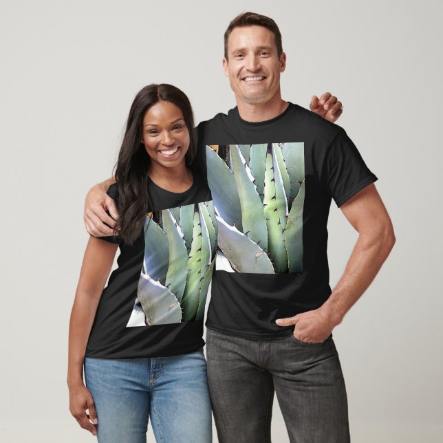 T-shirt Agave Plante Succulent Bleu Cactus Tequila Désert (Unisexe)