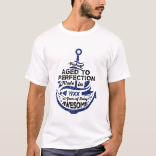 T-shirt Âgé à la perfection en détresse toute année d'âge