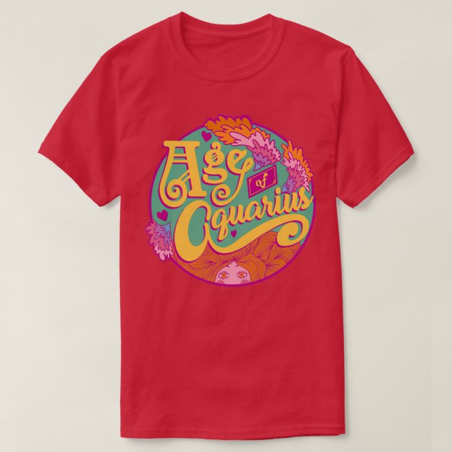 T-shirt Âge d'Aquarius (Design devant)