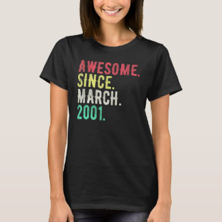 T-shirt âgé de 21 ans  mars 2001 