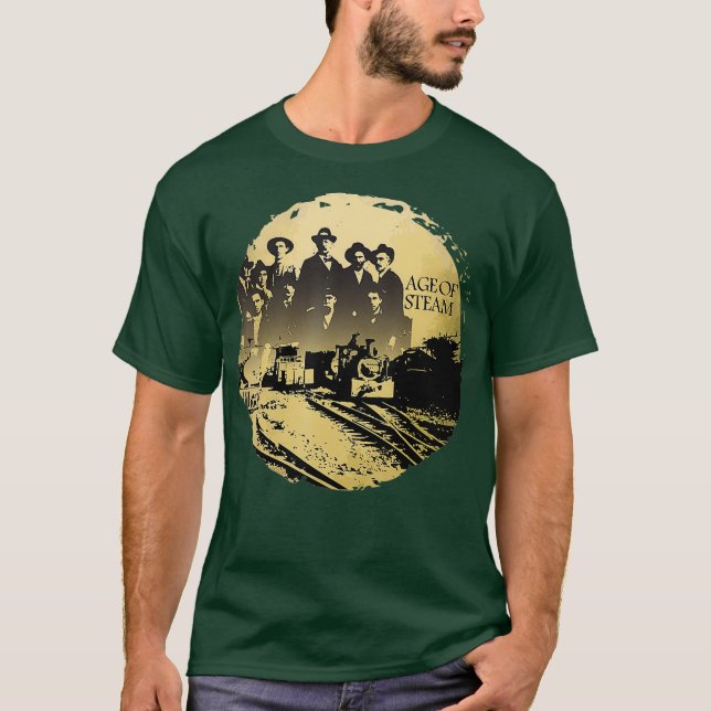 T-shirt Age of Steam - Conception de jeux de société -Tabl (Devant)