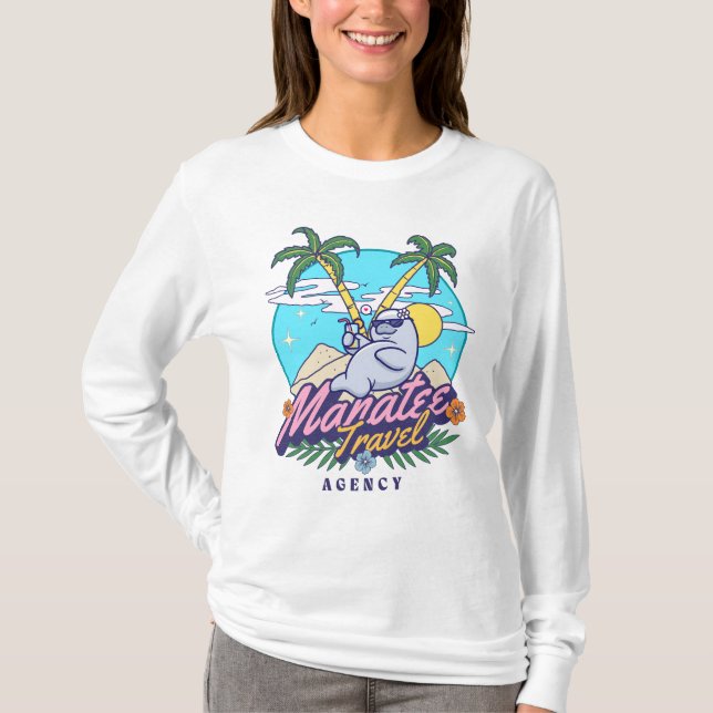 T-shirt Agence de voyages Manatee (Devant)