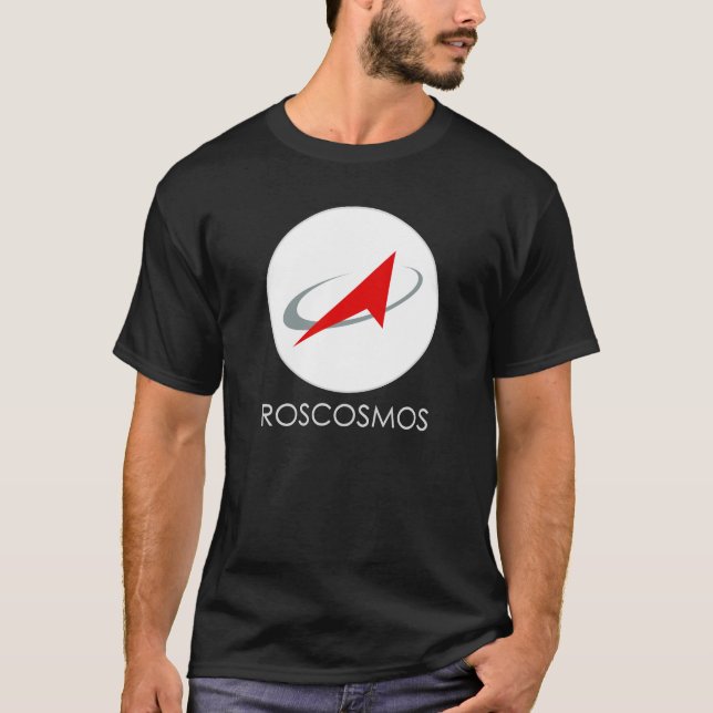 T-shirt Agence spatiale fédérale russe : Roscosmos (Devant)