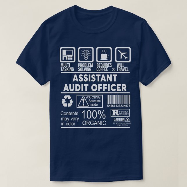 T-SHIRT AGENT ADJOINT DE VÉRIFICATION NICE DESIGN 2017 (Design devant)