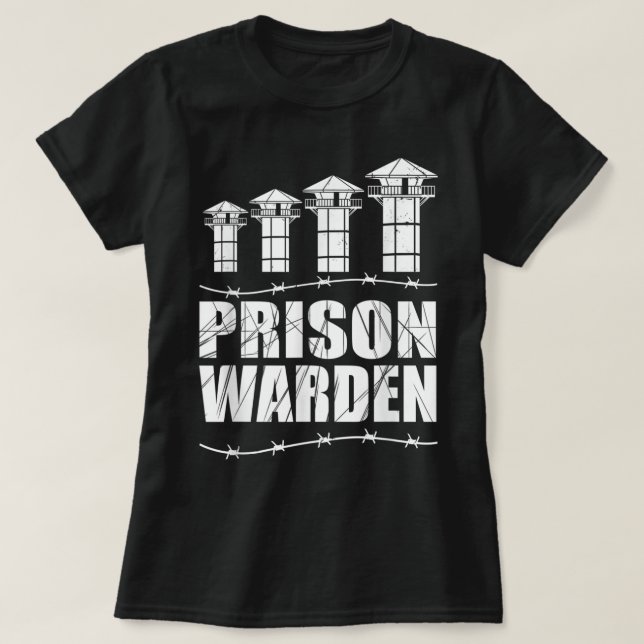 T-shirt Agent correctionnel - gardien de prison - Guar de  (Design devant)