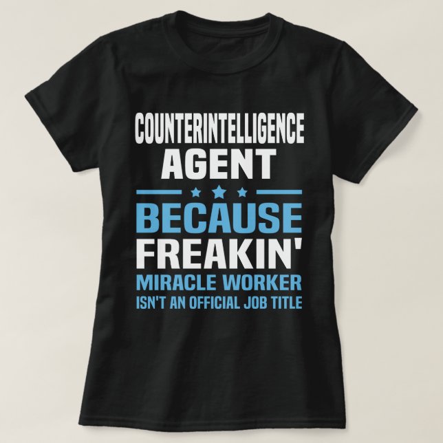 T-shirt Agent de contre-espionnage (Design devant)
