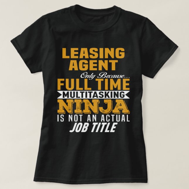 T-shirt Agent de location (Design devant)