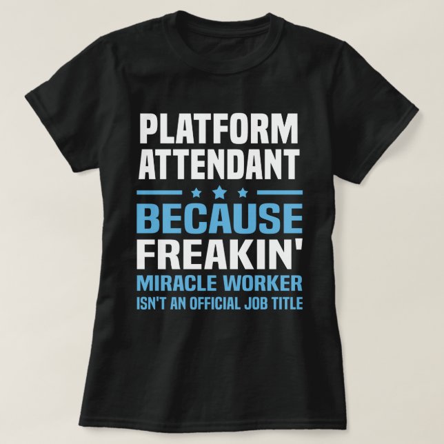 T-shirt Agent de plateforme (Design devant)