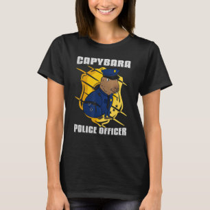 T-shirt Agent de police de Mens Capybara