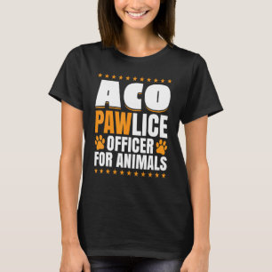 T-shirt Agent de police pour animaux Agent de contrôle d