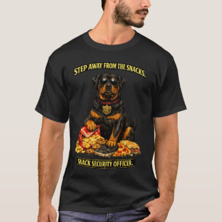 T-shirt Agent de sécurité des snacks Rottweiler | Chien dr
