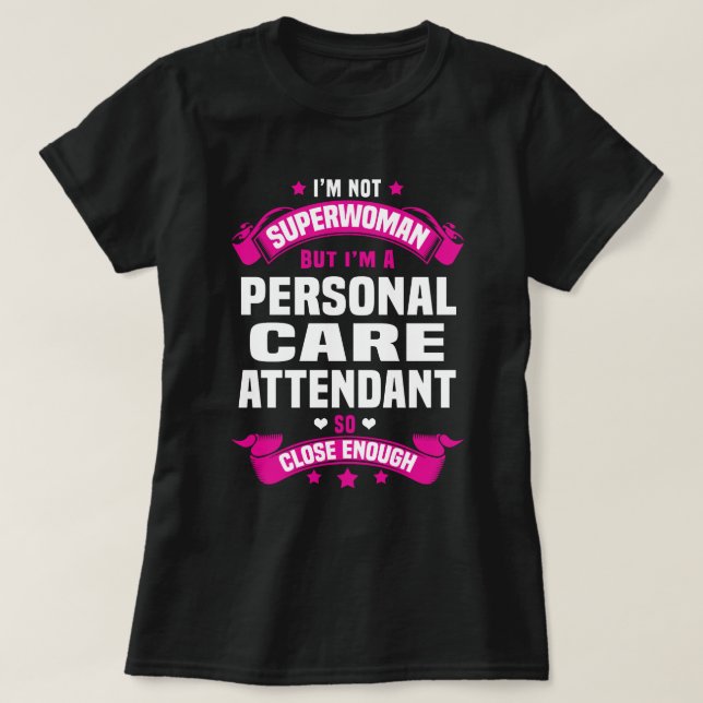 T-shirt Agent de soins personnels (Design devant)