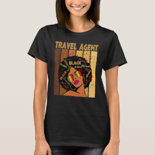 T-shirt Agent de voyage Afro Africaine Américaine Femmes N