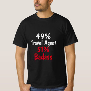 T-shirt Agent de voyages Badass
