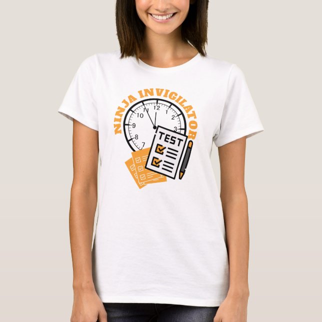 T-shirt Agent d'examen Fun NINJA INVIGILATOR (Devant)
