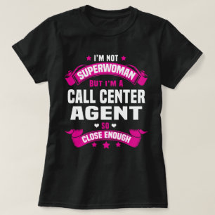 T-shirt Agent du centre d'appels