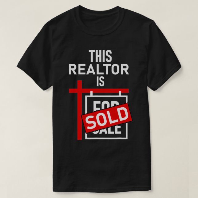 T-shirt Agent Immobilier Ce Réalisateur Est Vendu  (Design devant)
