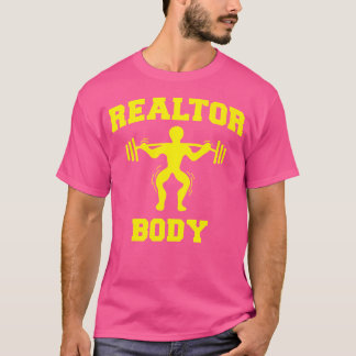 T-shirt Agent immobilier drôle Bod Exercice Gym Musculatio