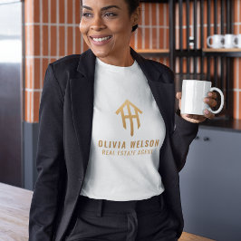 T-shirt Agent immobilier Marketing Gold & White Realtor