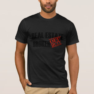 T-SHIRT AGENT IMMOBILIER QUI N'EST PAS DE SERVICE
