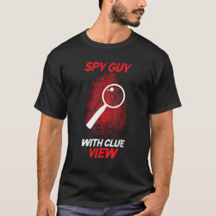 T-shirt Agent infiltré Enquêteur privé empreintes digitale