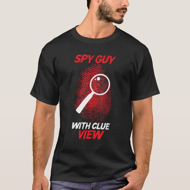 T-shirt Agent infiltré Enquêteur privé empreintes digitale (Devant)